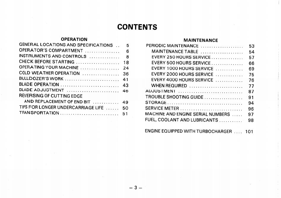 Komatsu Bulldozer D65AEP 8 D65AEP 45001andup Operation Maintenance Manual SEAM01440805 2