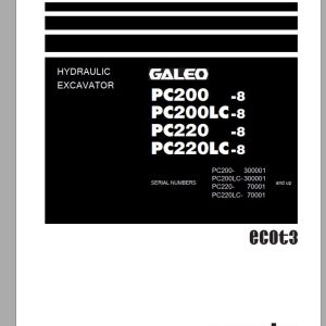 Komatsu Hydraulic Excavator PC200200LC 8 Shop Manual EN 1