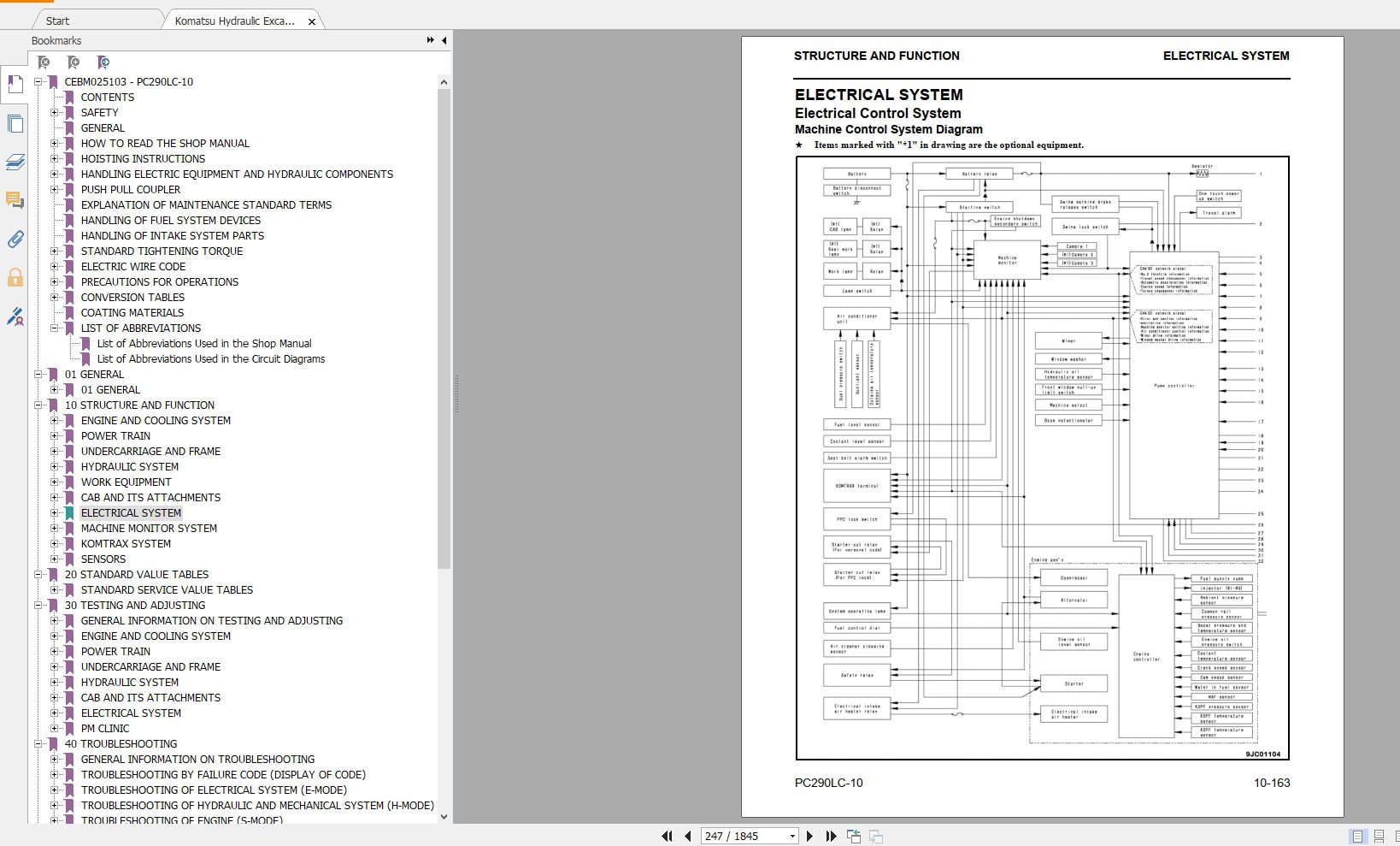 Komatsu Hydraulic Excavator PC290LC 10 Shop Manual1