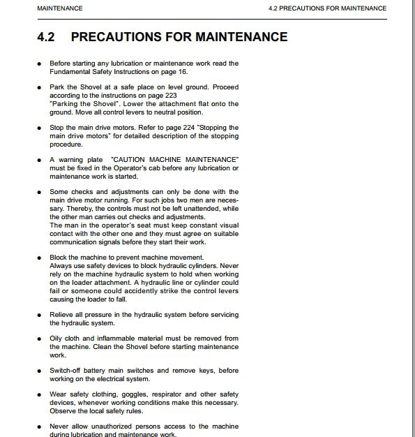 Komatsu Hydraulic Mining Shovel PC5500 615016 Operation Maintenance ManualEN 4
