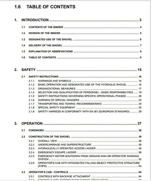 Komatsu Hydraulic Mining Shovel PC5500 615028 29 30 Operation Maintenance ManualEN 2
