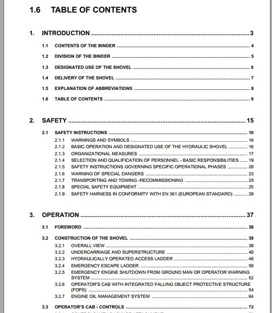 Komatsu Hydraulic Mining Shovel PC5500 615033 Operation Maintenance ManualEN 2