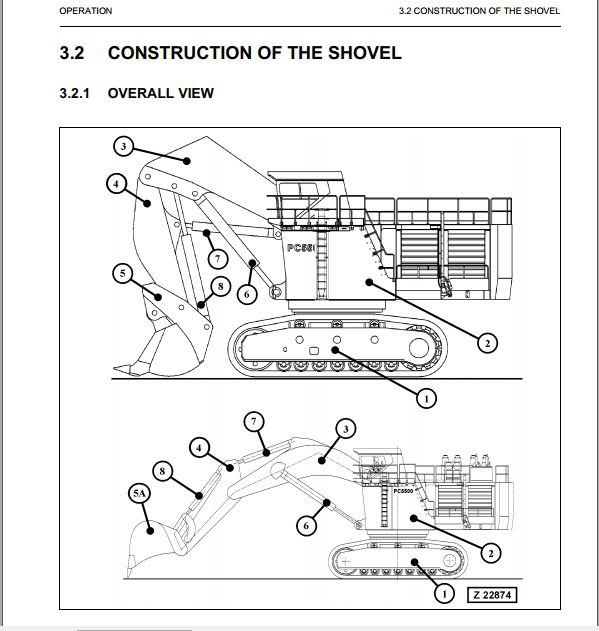 Komatsu Hydraulic Mining Shovel PC5500 615038 Operation Maintenance ManualEN 3