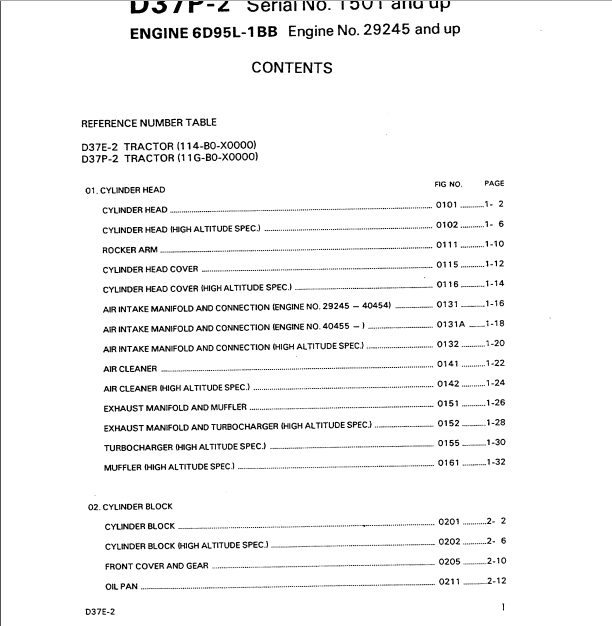Komatsu PC37E 237P 2 Part BookEN PEPBU1170201 2