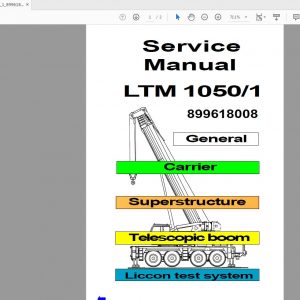Liebherr LTM 10501 899618008 Service Manual 2