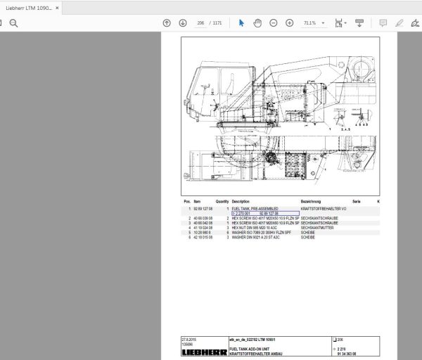 Liebherr LTM 1090 1 Spare Parts CatalogueEN 2