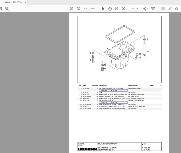 Liebherr LTM 1090 1 Spare Parts CatalogueEN 4