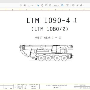 Liebherr LTM 1090 41 Schematic Electric Hydraulic PneumaticEN 2