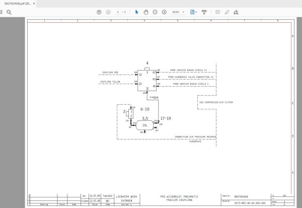Liebherr LTM 1090 41 Schematic Electric Hydraulic PneumaticEN 3