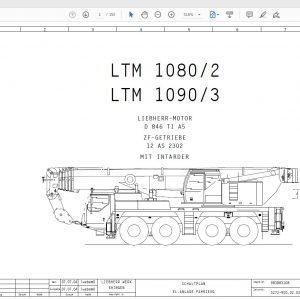 Liebherr LTM 1100 41 Schematic Electric HydraulicDE
