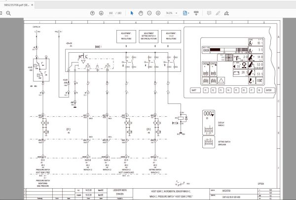 Liebherr LTM 1100 52 Schematic Schematic Electric Hydraulic PneumaticEN 4