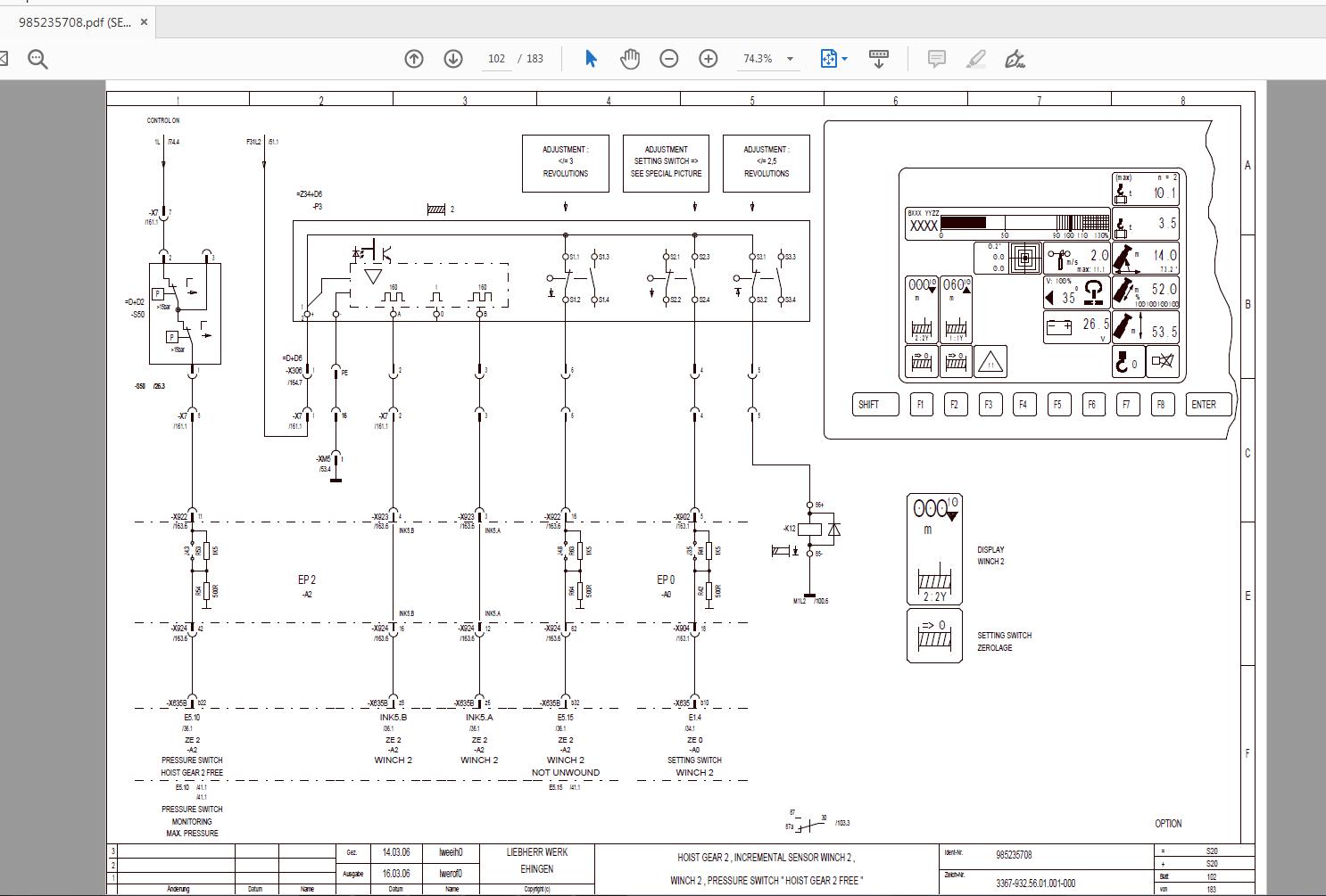 Liebherr LTM 1100 52 Schematic Schematic Electric Hydraulic PneumaticEN 4