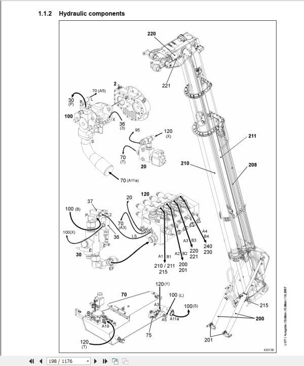 Liebherr Telescopic Handler TL435 445 442 Series 4 Service Manual 3