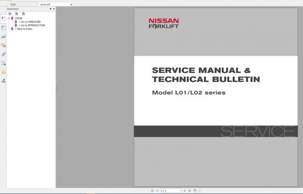 NISSANUNICARRIERS Forklift Service Manual PDF6