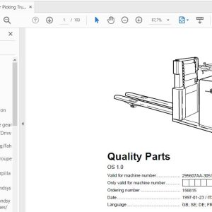 BT Oder Picking Truck OS 1