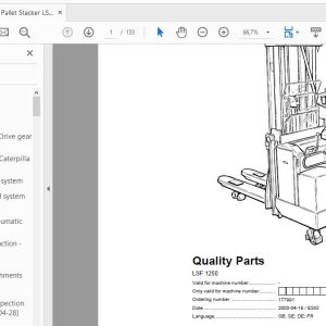 BT Pallet Stacker LSF 1250 Quality Parts 177991 1