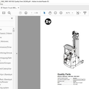 BT Reach Truck Series RRE180180C180E180EC Quality Parts 1