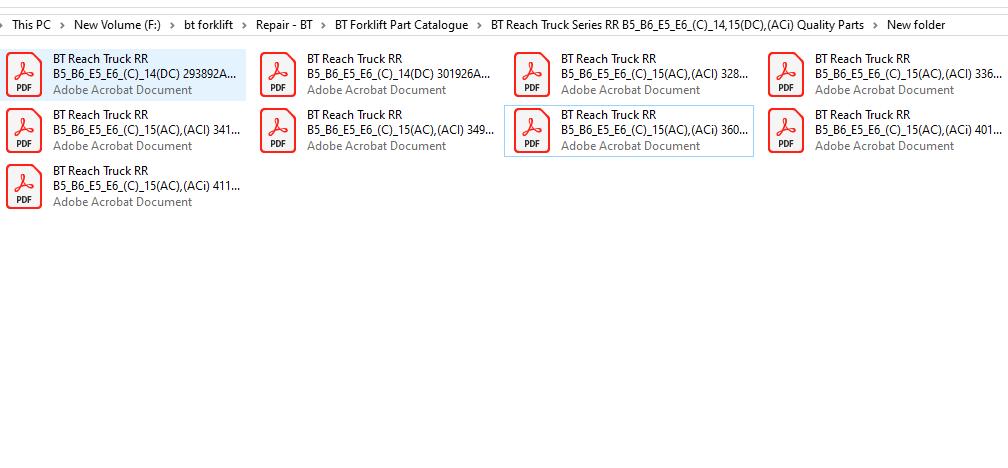 BT Reach Truck Series RR B5B6E5E6C1415DCACi Quality Parts 2