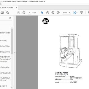 BT Reach Truck Series RR M1M2M3M4M5M6C15 Quality Parts 1