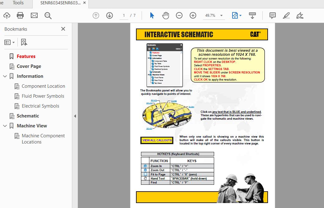 CAT 375375L 8XG91 UP Excavator HydraulicElectrical System   Attachment