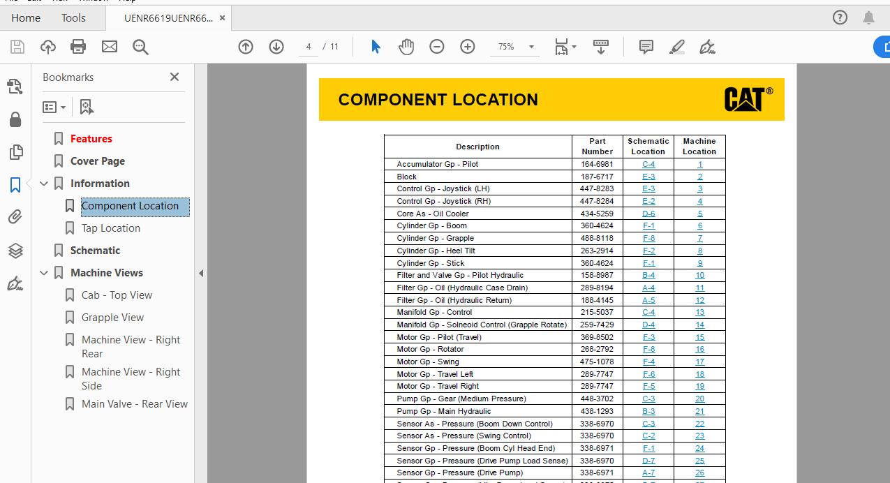 CAT 538 GMY1 UP Forest Machine HydraulicElectrical System 2