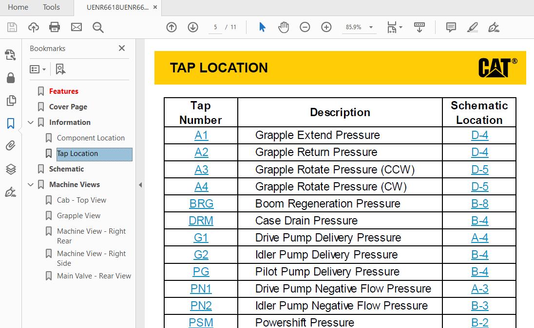 CAT 538 HBS1 UP Forest Machine HydraulicElectrical System 3