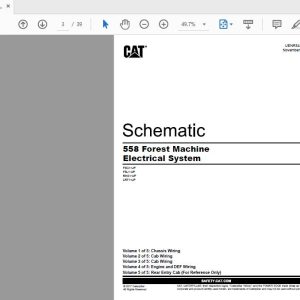 CAT 558 F5L1 UP Forest Machine HydraulicElectrical System 1