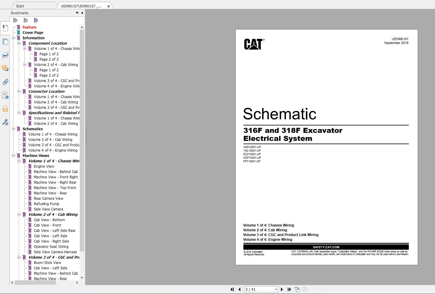 CAT Excavator 316F and 318F Schematic1