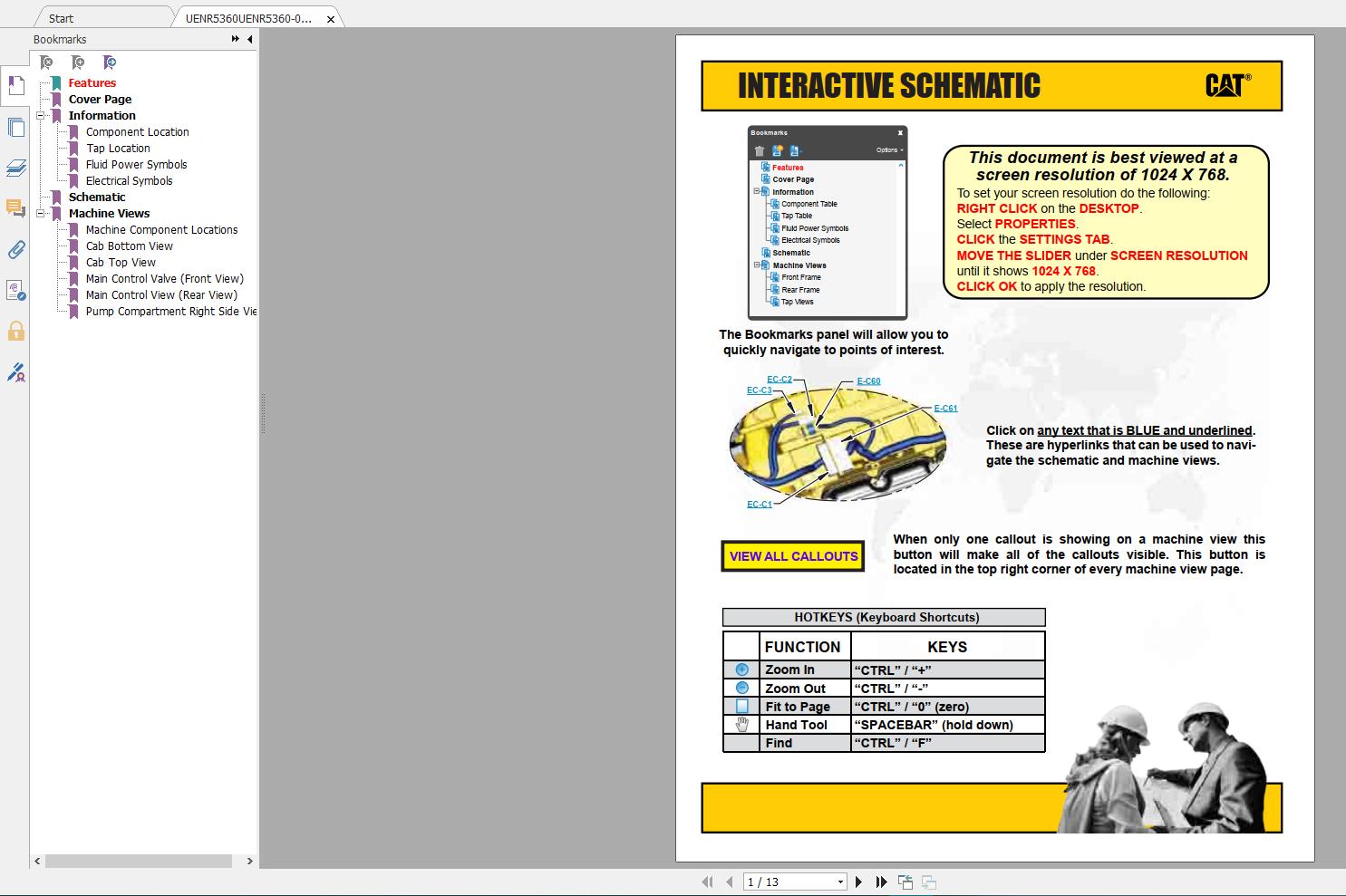 CAT Excavator 316F and 318F Schematic3