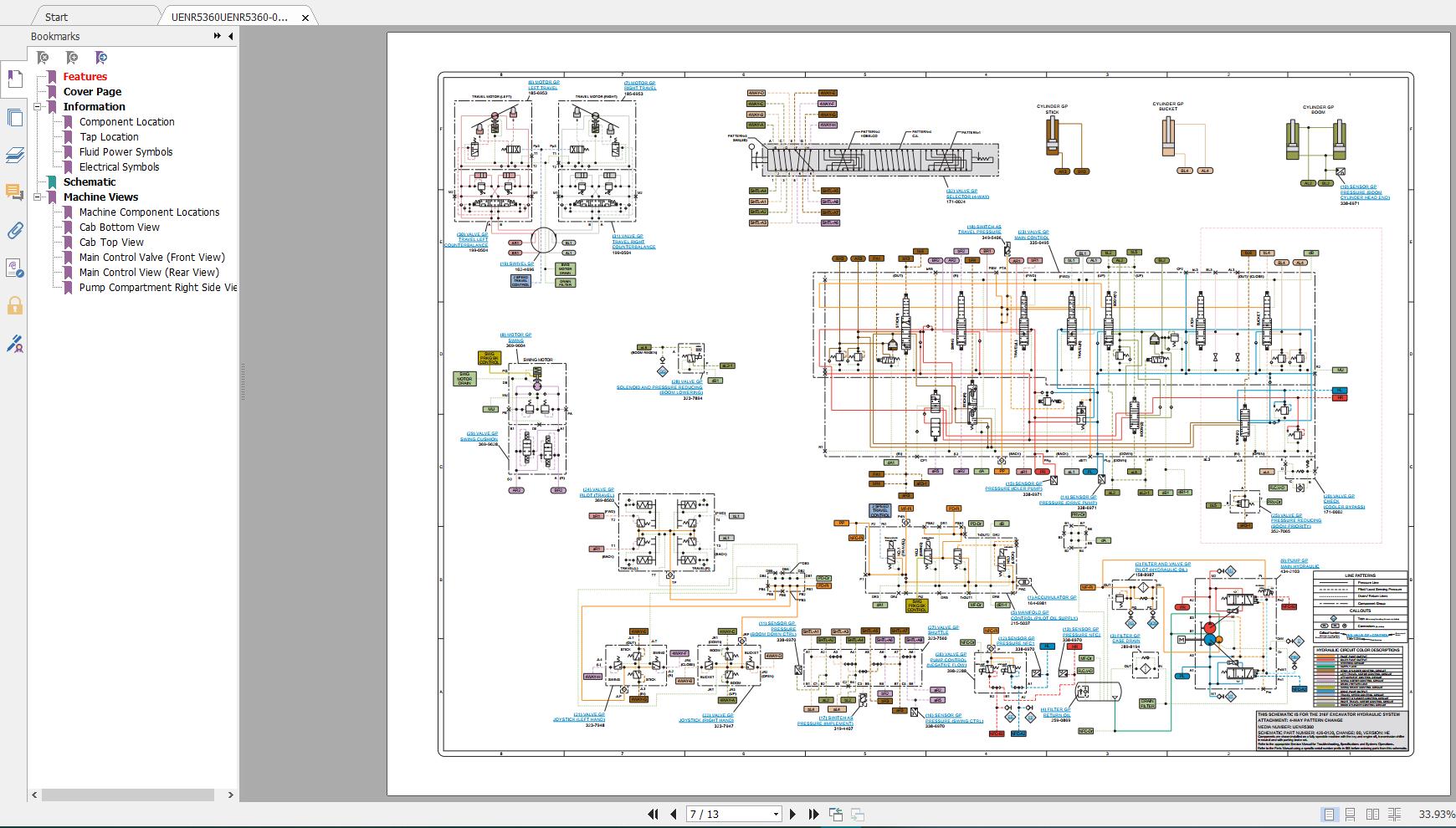 CAT Excavator 316F and 318F Schematic5