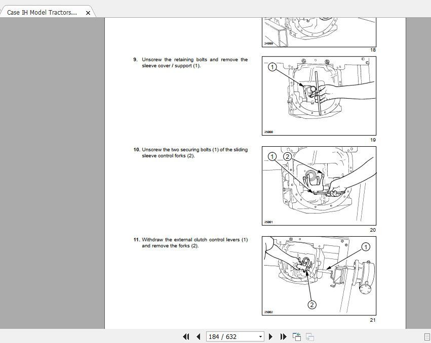 Case IH Model Tractors JX60 JX70 JX80 JX90 JX95 Service Manual 2