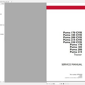 Case IH Tractor Puma 170CVX185CVX 200CVX215CVX230CVX170185200 Service Manual1