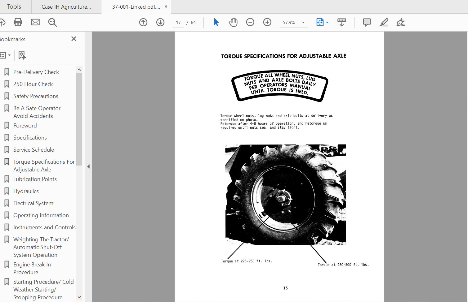 Case IH Tractor WildcatSuperwildcatBearcat Operators Manual37 001 2