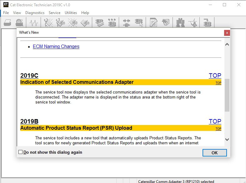 Caterpillar ET Electronic Technician 2019C v1.0 Diagnostic Software How