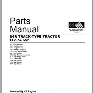 Caterpiller D6R Service Part Manual 1