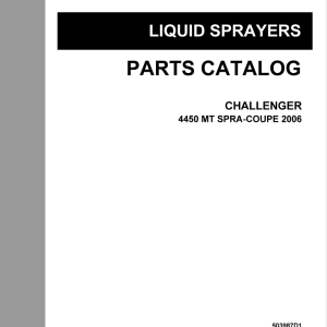 Challenger 4450MT Spra Coupe Parts Manual 1ERe4p