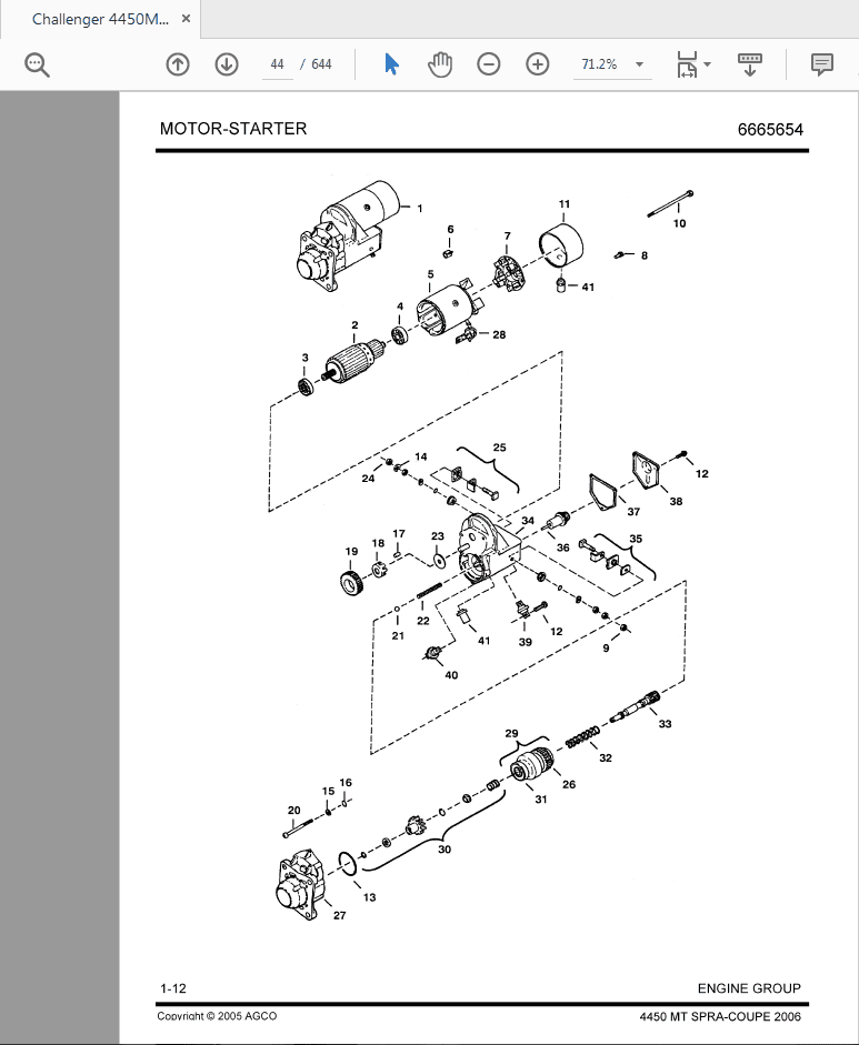 Challenger 4450MT Spra Coupe Parts Manual 2Qthze