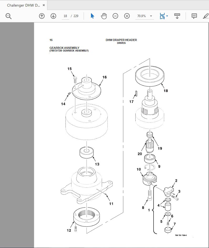 Challenger DHW Draper Header Parts Manual 3