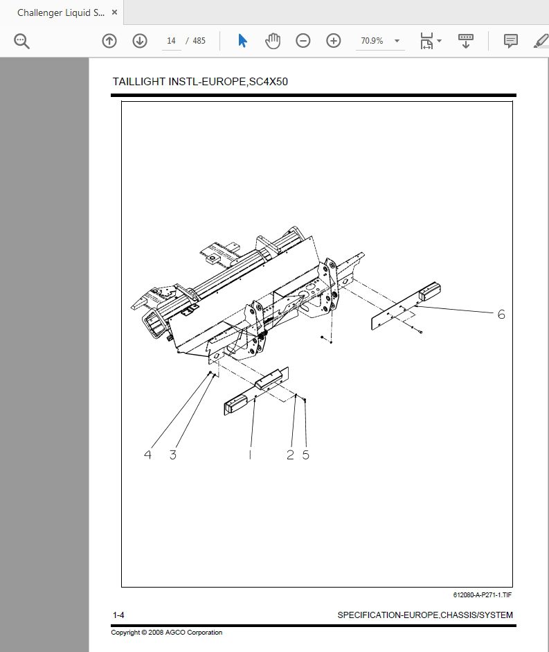 Challenger Liquid Sprayers 4x5x Parts Manual 3