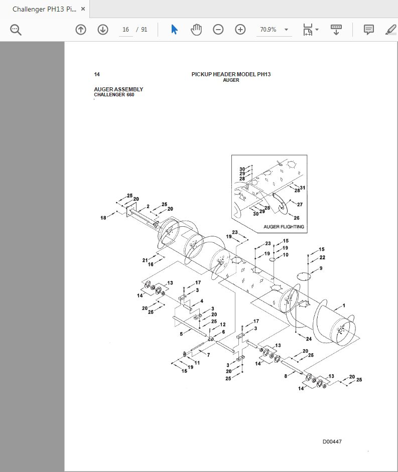 Challenger PH13 Pickup Header Parts Manual 3