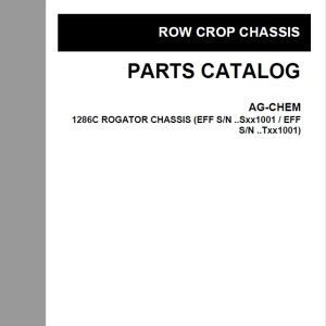 Challenger Row Crop Chassis1286C ROGATOR Parts Manual 1