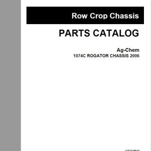 Challenger Row Crop Chassis 1074c Parts Manual 1