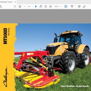 Challenger Tractor MT500d Operators Manual 1
