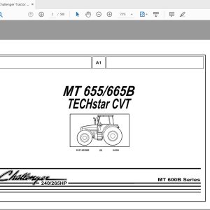 Challenger Tractor MT 655 665 B Parts Manual 1