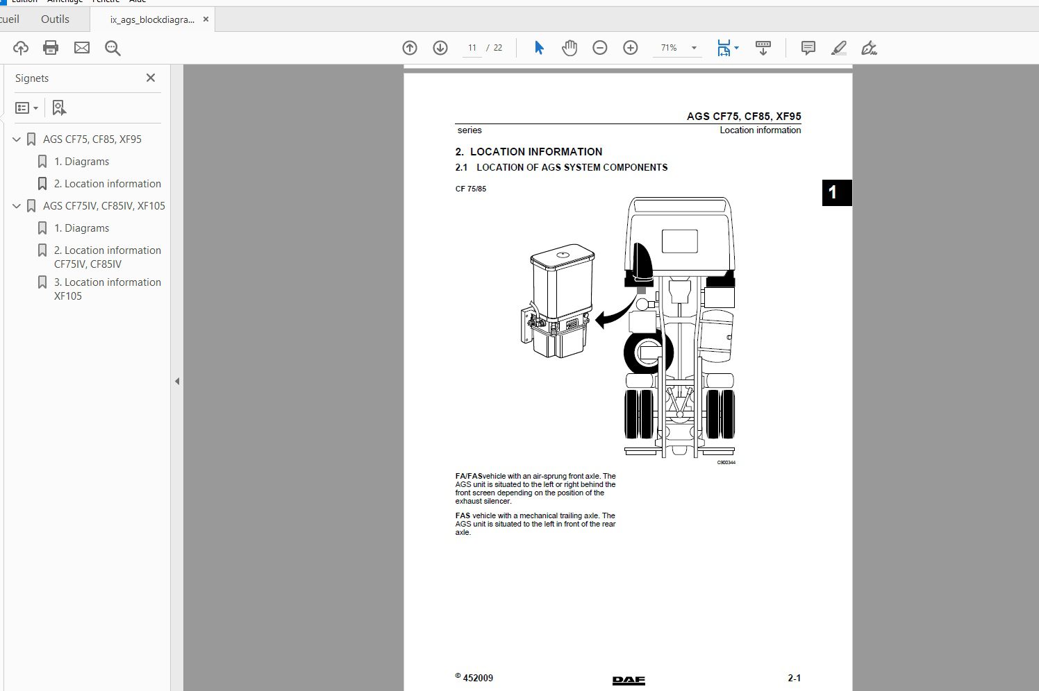 DAF Truck Series CFLFXF Wiring Diagrams 4