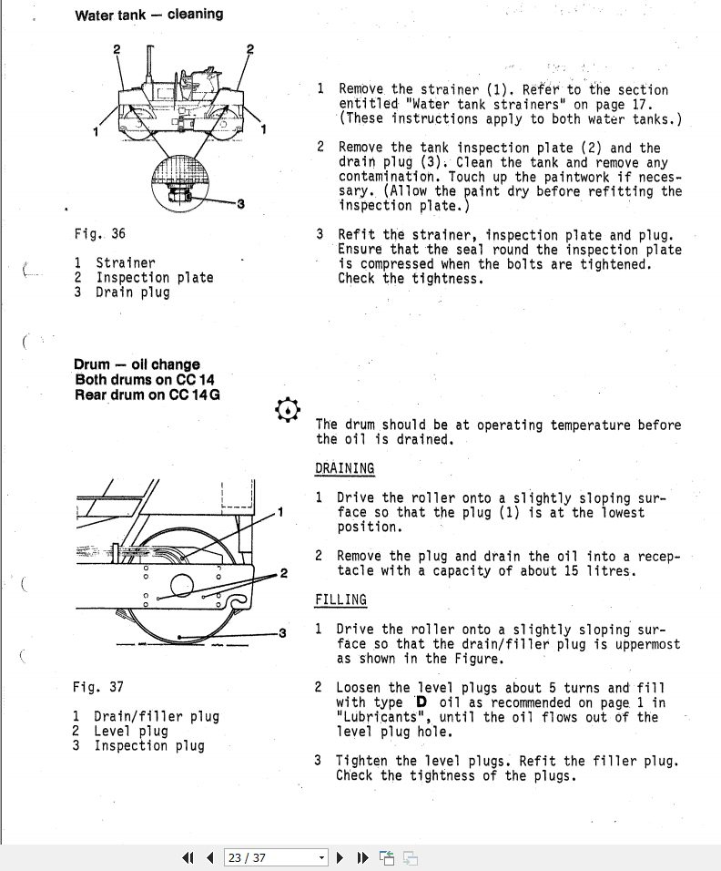 Deutz Vibratory Roller CC14 14G Maintenance ManualEN 3
