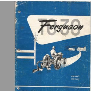 Ferguson TO30   Owners Manual 1