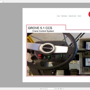 GROVE 51 CSS Crane Control SystemDVD 051