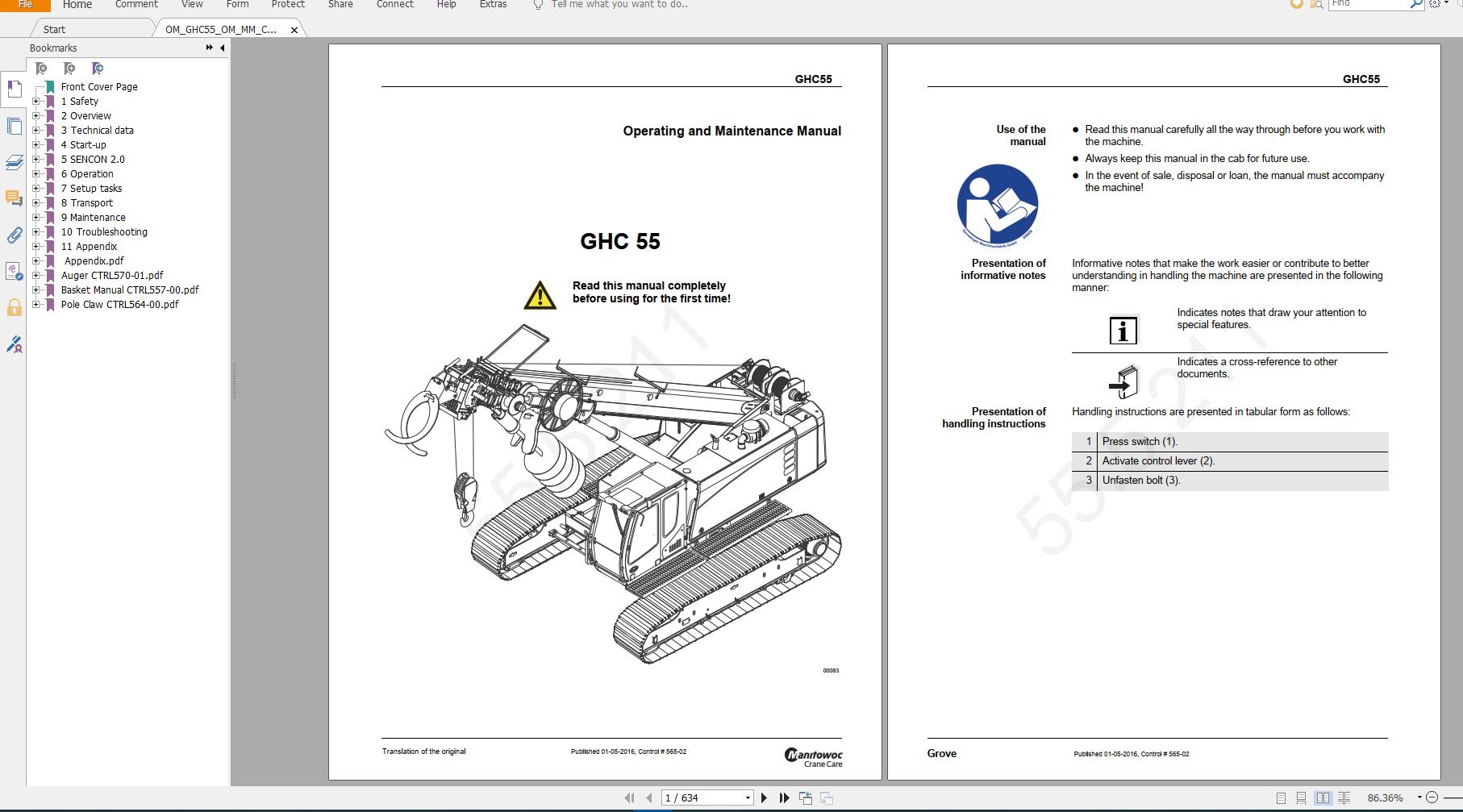 Grove Crawler Cranes Service Manual CD4