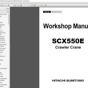Hitachi Sumitomo Crawler Crane SCX550EWorkshop ManualWRHAE0 EN 00